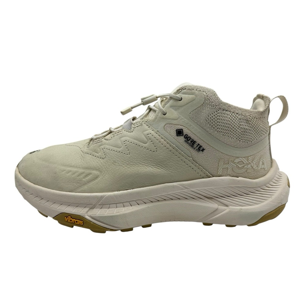 Womens 8 B - HOKA Transport Chukka‎ GTX Hiking Shoes - Oat Milk/Alabaster